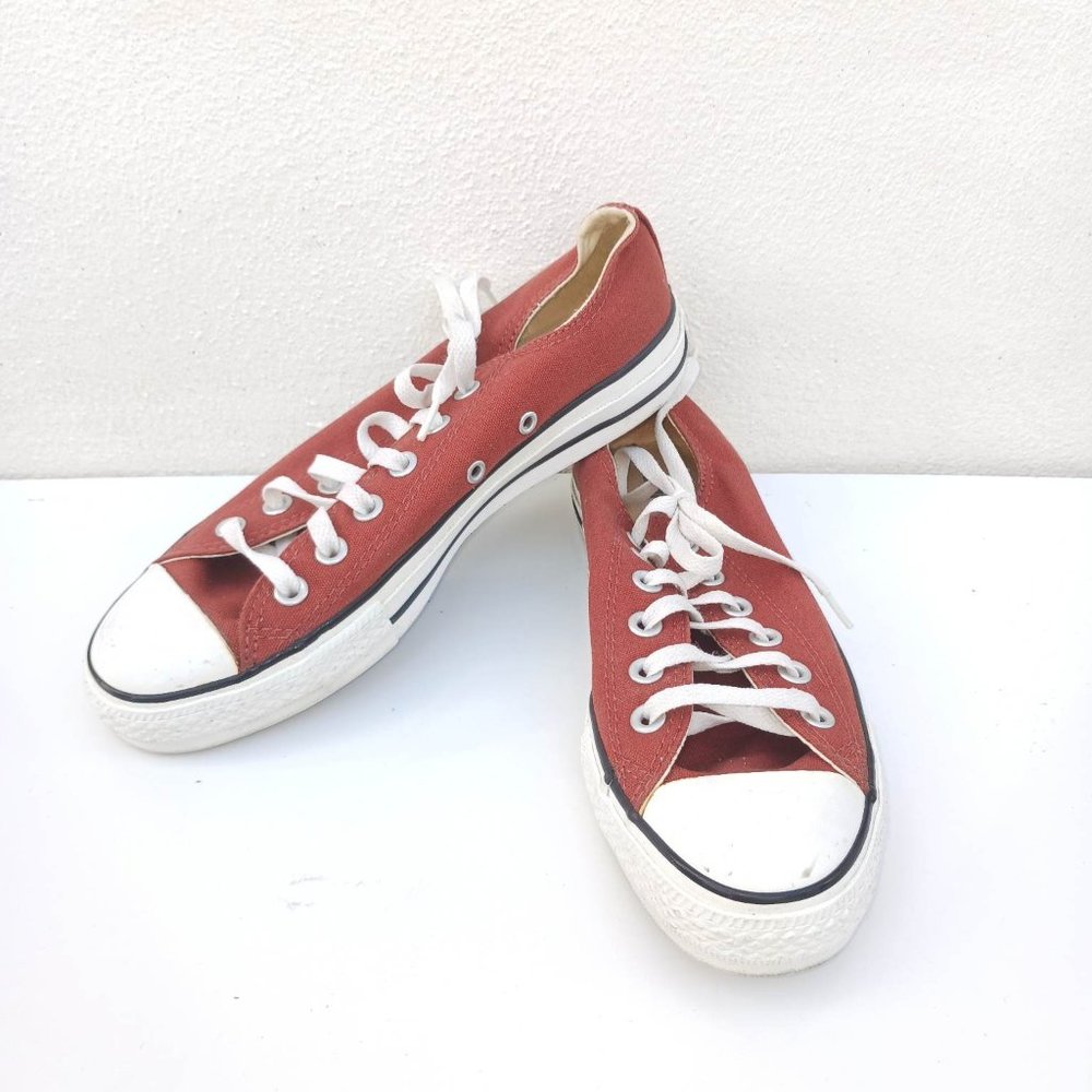 Converse Men's Size 8 Red Laced Shoes - Picture 1 of 10